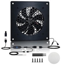 120mm Thermostat-Controlled Cabinet Cooling Fan – 5V/12V Dual Voltage 10-Speed picture
