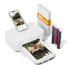 HPRT Photo Printer 4×6”+20 Sheets Paper & 1 4*6