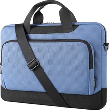 Durable Business Briefcase Laptop Bag 17-17.3 Inch for Men Women, Waterproof Blu picture