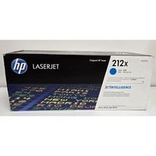 New Open Box HP 212X High Yield Cyan Original LaserJet Toner Cartridge, W2121X picture
