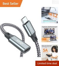 Versatile 1m USB C Extension Cable for Fast Charging & Efficient Data Transfer picture
