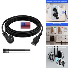 Elecan 3 Prong Power Cord 75 FT 45° Angled Plug 18AWG 125V 10A for Appliance PC picture