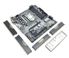 ASRock Z370M Pro4 Motherboard & CPU mATX LGA 1151 i7-8700K 3.70GHz 32GB DDR4 I/O picture