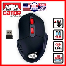 Wireless Optical Mouse Ergonomic USB Receiver 2.4GHz for Laptop PC Computer Mac picture