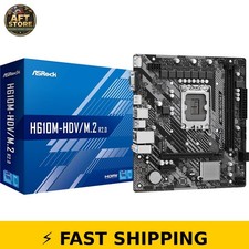 ASRock H610M-HDV/M.2 Micro-ATX Motherboard, Intel LGA1700, DDR4 3200 picture