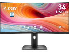 MSI 34 inch UltraWide QHD 2K 1440P 120Hz 1ms USB-C Curved Computer Monitor with picture