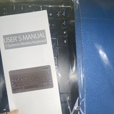 3 Systems Wireless Keyboard Black QWERTY Standard Plastic w/ User Manual picture