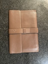 Ferrari Genuine Leather iPad Tablet Folio Brown w/ Dust Bag Luxury Executive Cas picture