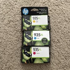 3 Pack Genuine HP 935xl Cyan Yellow Magenta Ink 935 Xl Color Exp 2023-2025 picture