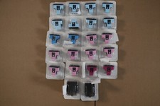 Lot Of 22 HP PS 3110 LC,C,LM,M,K inks HP 02 C8774WN,8771WN,C8775W,C8772W,C8721WN picture