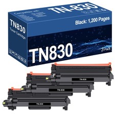 1-4PK TN830 TN830XL High Yield Black Toner Cartridge for Brother DCP-L2640DW picture