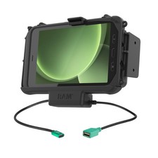 RAM Powered Holder for Samsung Tab Active 5, Active3, w/ Data Cable, More picture
