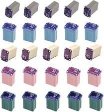 25 Pack Micro Cartridge Fuses Kit 15-40 Amp MCASE for Cars Trucks picture