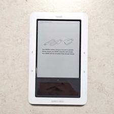 Barnes & Noble Nook 1st Edition BNRV100 E-Reader - White - NO CHARGE #3421 picture