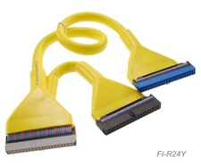 24 inch IDE 40-Pin/80-Wire Ultra ATA/133 Two-Drives Round Internal Cable, Yellow picture