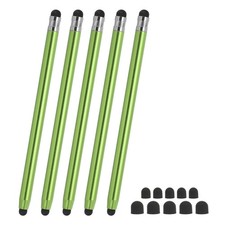5 Pcs Stylus Pens for Touch Screens, 2 in 1 Universal Capacitive Stylus, Green picture