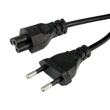 EU Euro IEC C5 Cloverleaf Power Cable 1.2m Laptop AC Adapter Cord picture