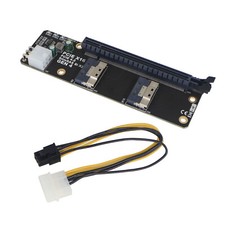 1pc SlimSAS 8i x2 to PCIe4.0 x16 Slot Adapter SFF8654 Riser Card GEN4 Network picture