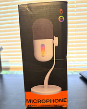 Toallin RGB USB Condenser Mic Noise Reduction Cardioid Mute, Headphone, Black picture