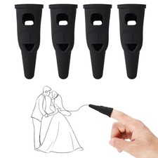 4pcs Silicone Finger Stylus Pen for Touchscreen, Small High 2.04x0.82in picture