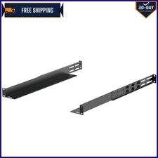 Heavy-Duty 1U Rack Mount Rails with Adjustable Depth - Ideal for AV & IT Gear picture