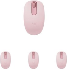 Lot of 4 Logitech M196 Bluetooth Wireless Optical Mouse Compact PC Mac Rose Pink picture