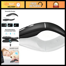 Wireless Bluetooth Arc Travel Mouse - Rechargeable, Dual Mode BT & USB Connectiv picture