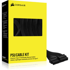 CORSAIR Premium Individually Sleeved PSU Cables Kit Black picture
