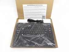 Seal Shield All-in-One Medical Keyboard Wired S86P2 silicone Keyboard Black T9B1 picture