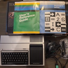Rare Retro 1982 Texas Instruments TI99/4A Home Computer CIB (orig box & manuals) picture