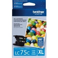 New Genuine Brother LC75XL Cyan Ink Cartridge MFC-J280W MFC-J425W picture