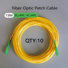 2/3/5/10pcs Fiber Optic Cable SC/APC-SC/APC 15M  Simplex Mode Indoor FTTH picture