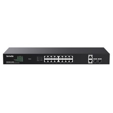 Tenda 16 Port Poe Switch Gigabit 8023At 230W High Speed Network Switch picture