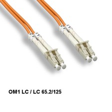 10PCS Kentek 15m OM1 LC to LC Multi-Mode Fiber Optic Cable 62.5/125 Duplex ATM picture