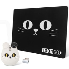 Cute Cat Wireless Mouse and Pad set 3.15*2.75*1.0 inch, White wiress  picture