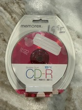 Memorex Bubble Gum Recordable 48x speed 700MB 80 min CD-R Discs 10-Pack picture