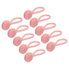 10 Pcs Magnetic Cable Clips 4.3 Inch x 0.6 Inch Pink picture