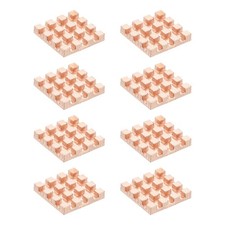 8 Pcs Copper Heatsink 12x12x2mm, Heat Sink Cooler Radiator for Raspberry Pi picture