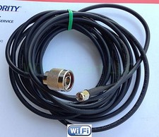 TIMES ® LMR200 RP-SMA Male to N-Male antenna extension cable 1-30 feet for WiFi picture