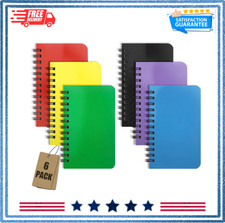 6 Pack Small Spiral Notebooks, 3x5 Lined Notepads for Home & Office picture