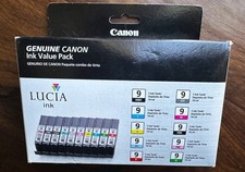 NIB 10PK GENUINE CANON PIXMA PGI-9 BLACK & COLOR Pro9500 INK CARTRIDGE TANK OEM picture