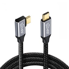 NFHK  Type-C USB-C Male to Male Right Angled USB3.1 10Gbps 100W 90 Degree Cable picture