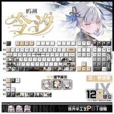 Game Wuthering Waves Jinhsi Theme PBT Keycap 122Pcs Set for Mechanical Keyboard picture