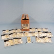 Leviton 40898-ABR Almond 1-Gang 4-Port Quickport Wallplate Cover Faceplate 18pcs picture