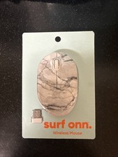 Surf Onn Wireless Mouse black/white marble design picture