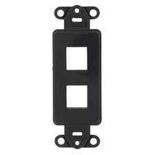 1-Gang Decora Quickport 2-Port Insert in Black 41642-E picture