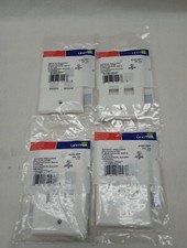 NEW Leviton 41080-4WP 4 Port Wallplate, White Lot Of 4 picture