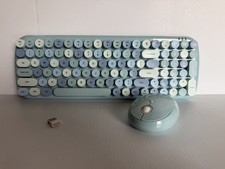 Mofii Candy XR Wireless Keyboard And Mouse Combo SMK-646390AG With Dongle Blue picture