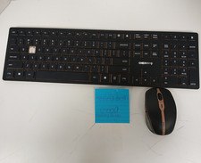 Cherry DW 9100 Slim Rechargeable Wireless Desktop Keyboard and Mouse Combo  READ picture