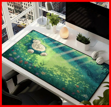 Sleeping Snorlax Desk Mat, Pokemon Gaming Mouse Pad, Kawaii Anime Green P684ND picture